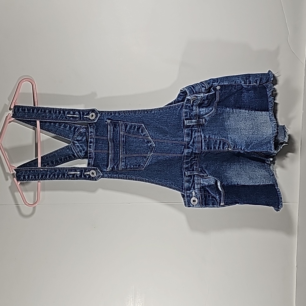 Arizona Girls Jean Short Overalls Size 8 Reg